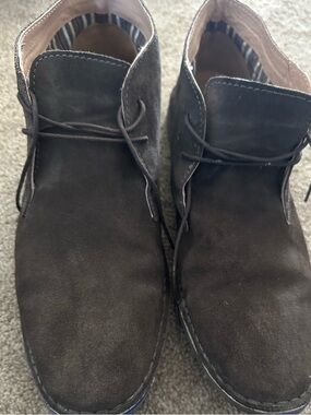 Clarks Dark Brown Suede Chukka Boots
